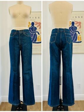Vintage 70’s Classic High-Rise Straight Leg Jeans